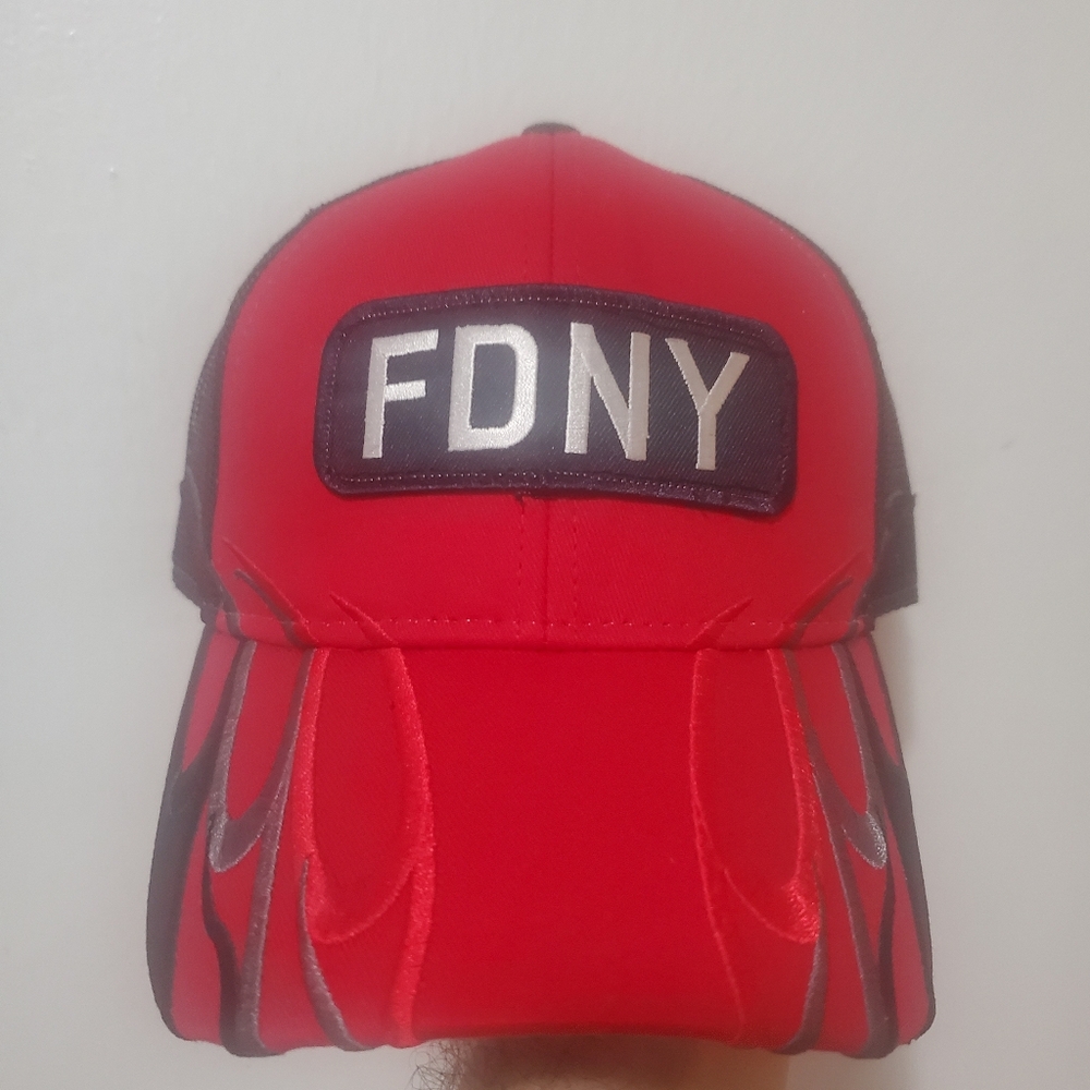 FDNY Fire Department City of New York Official Baseball Cap Hat NWT Flame